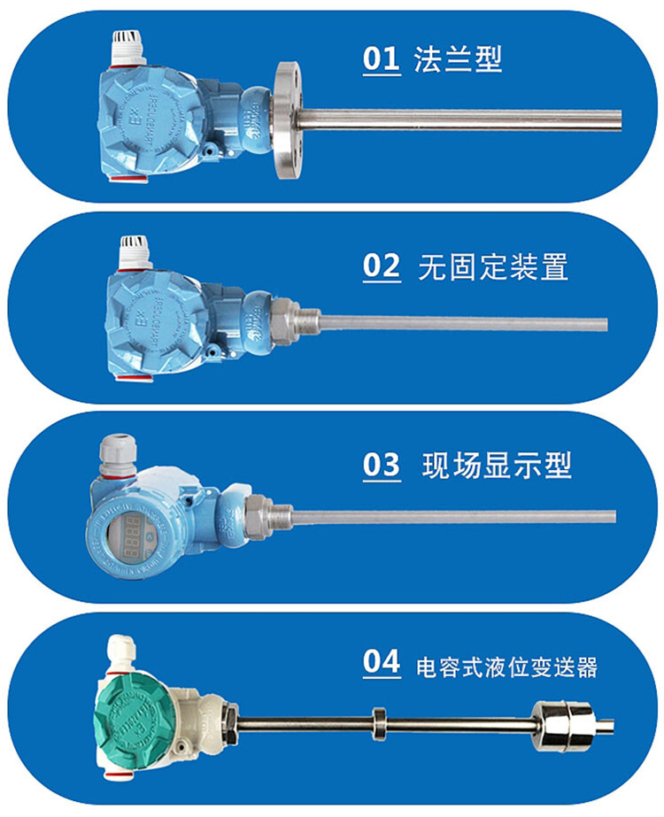 數(shù)顯浮球液位計分類圖