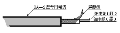 超聲波液位計(jì)電纜線說明圖