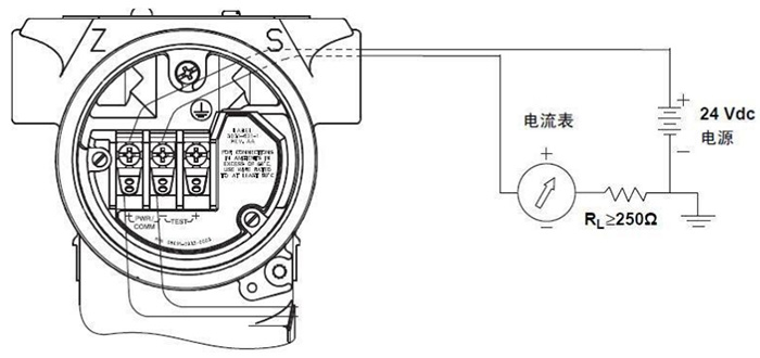 磁致伸縮式液位計(jì)端子接線(xiàn)圖